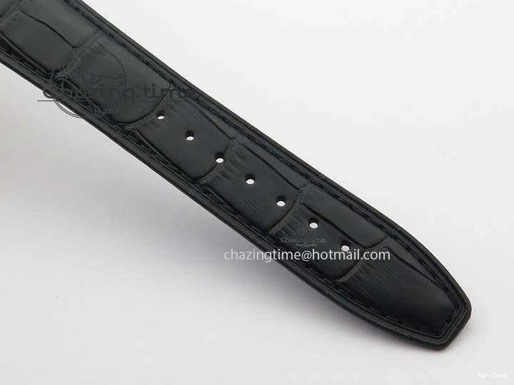 MIROTIME 0424 Effortless Portuguese IW544404 SS White Dial On Black Leather Strap A 7257